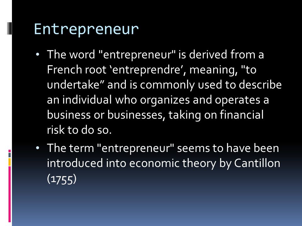 Entrepreneur